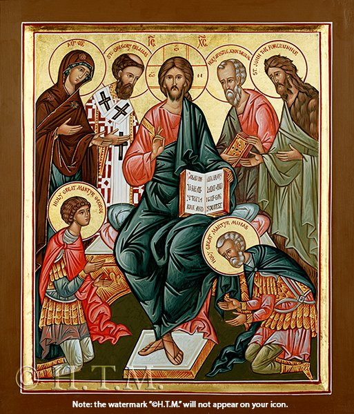 Deisis: Our Saviour between the Theotokos and Forerunner